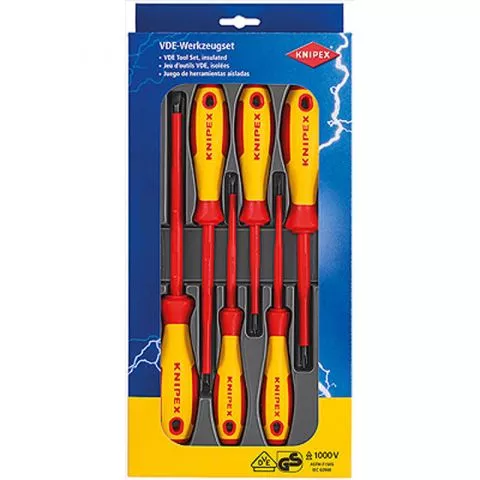 Knipex - Set izolovanih električarskih odvijača 1000V 6/1 - 0