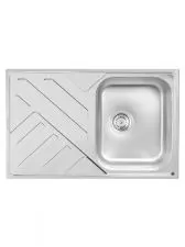 Metalac inox usadna sudopera Aurora ø90 79x50cm - 0