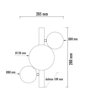 Vesta 599 ZIDNA LAMPA 3*G9 MESING 201957 - 1