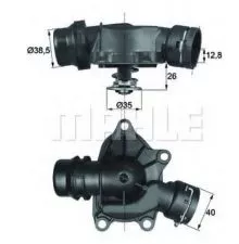 Termostat BMW E38 730D BEHR Behr   - 0