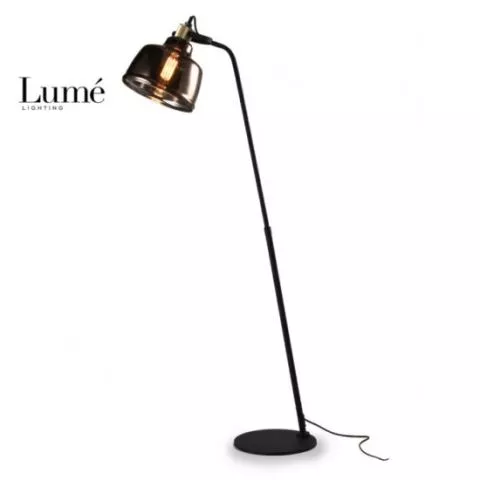 1. LUNA 220 PODNA LAMPA 1E27 CRNA/BAKAR 202003 - 0