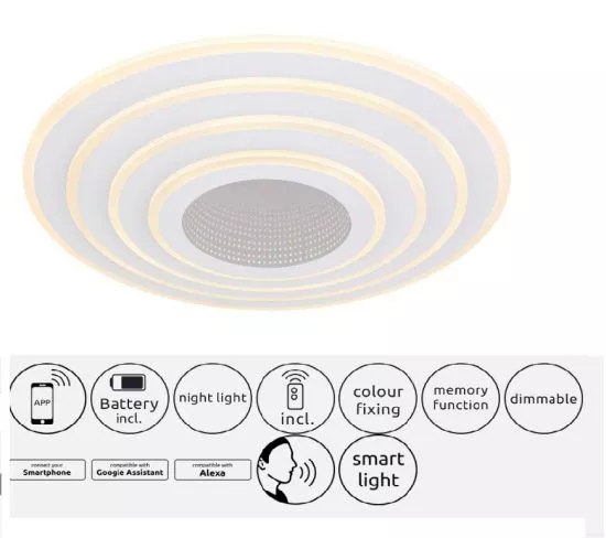 1 LED plafonjera JOCELYN 48544SH GLOBO - 0