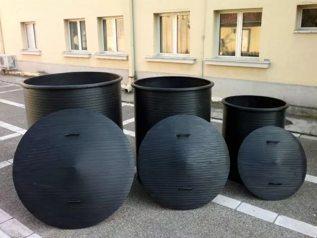 Plastična kaca 3000l prečnik Ø 1600 visina 1500 mm - 5