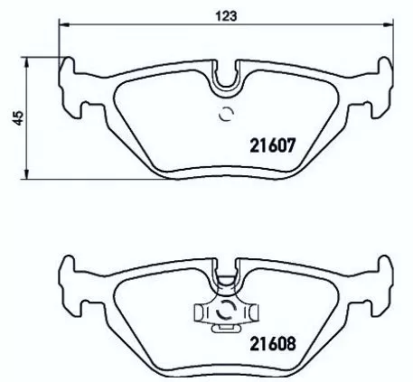 Kočione pločice zadnje BMW E36,E46 TEXTAR   - 0