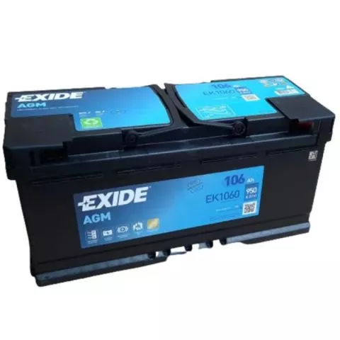 EXIDE AGM Start-Stop Akumulator 12V 106Ah 950A desno+ - 0