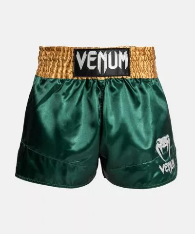 Venum Classic Muay Thai Šorc Zeleno/Zlatno/Beli M - 0