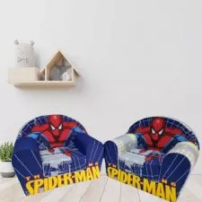 Dečija fotelja na razvlačenje Bambi Spiderman – teget - 0