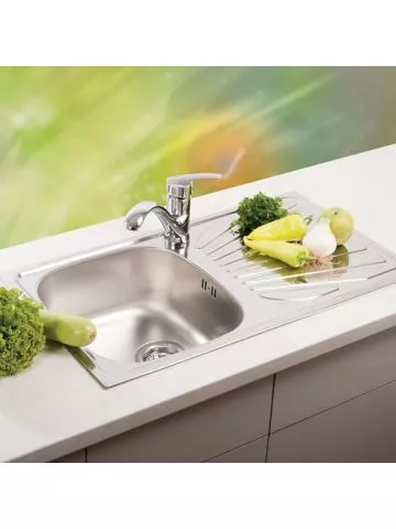 Metalac inox usadna sudopera Luna Flex ø60 77×43,5cm - 1