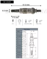 Grejač motora Ford 1.8 DIZEL/TURBO DIZEL 1993-2001 / MAZDA Borg  - 0