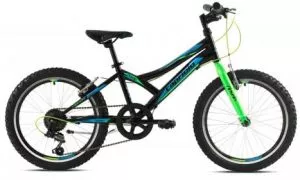 Bicikl dečiji MTB Capriolo Diavolo 200 20" crno-zeleni - 0