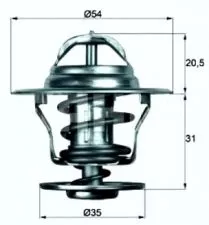 Termostat OPEL KADETT C 80 C BEHR   - 0