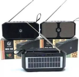 Solarni multifunkcionalni bluetooth radio zvučnik MCE-138 - 0