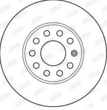 Disk prednji ventilirajući 5X288 VW GOLF 5 JURID    - 0