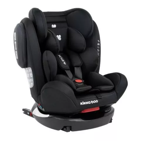 KIKKABOO AUTOSEDIŠTE 4 FIX 0-36 KG SA DOUBLE ISOFIX-OM BLACK - 0