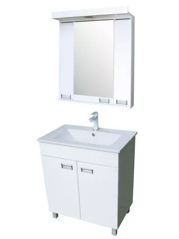 KOMPLET – Lavabo sa ormarićem 62cm + Ormarić sa ogledalom 60cm Lux Ket - 0