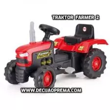 Traktor na pedale Farmer Crveni Dolu - 0