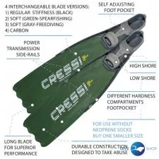 Peraja Cressi Gara modular green LD - 0