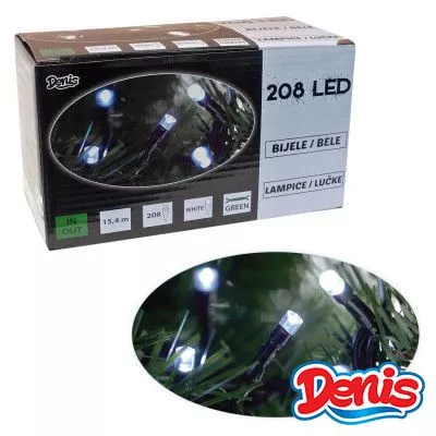 208L LED Lampica, bele, 8 funk - 0