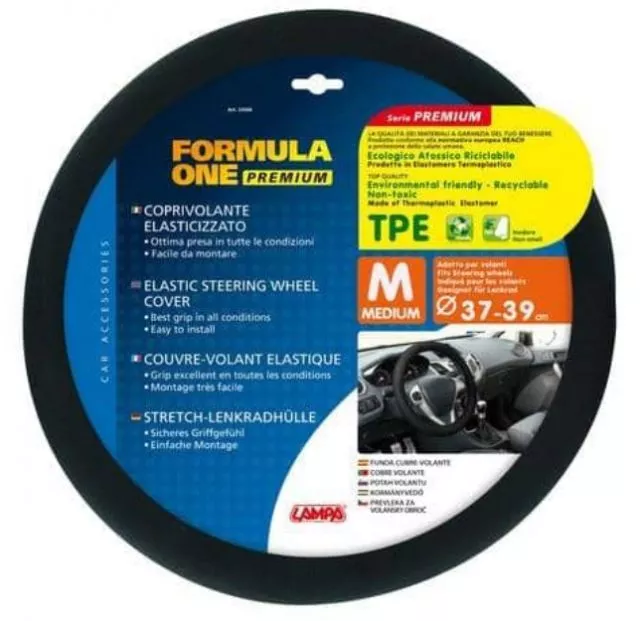 Obloga za volan M 37/39 cm – crna Formula One 33068 - 0