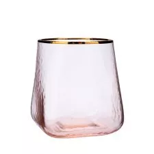 Staklena čaša sa zlatnim obodom - 0