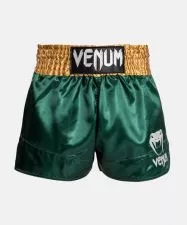 Venum Classic Muay Thai Šorc Zeleno/Zlatno/Beli XXL - 0