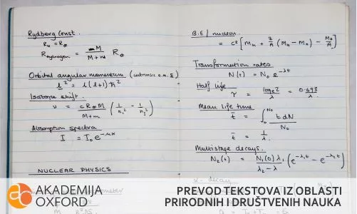 Prevod tekstova iz oblasti prirodnih i društvenih nauka Akademija Oxford - 0