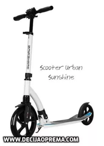 Trotinet Scooter Urban Beli - 0