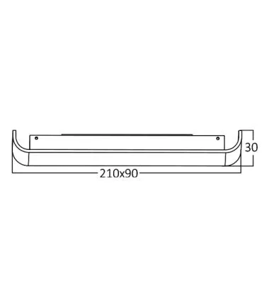 BRY-AVVA-WL03-8W-200L-BELA-3000K-LED ZIDNA SVETILJKA BH07-03200 - 1