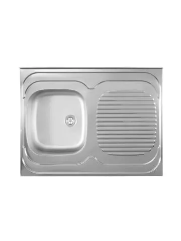 Metalac inox nasadna sudopera Standard L ø60 80x60cm - 0