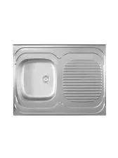 Metalac inox nasadna sudopera Standard L ø60 80x60cm - 0