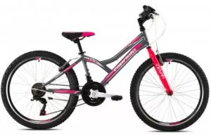 Bicikl dečiji mtb Capriolo Diavolo 400 24"/18HT sivo-pink - 0