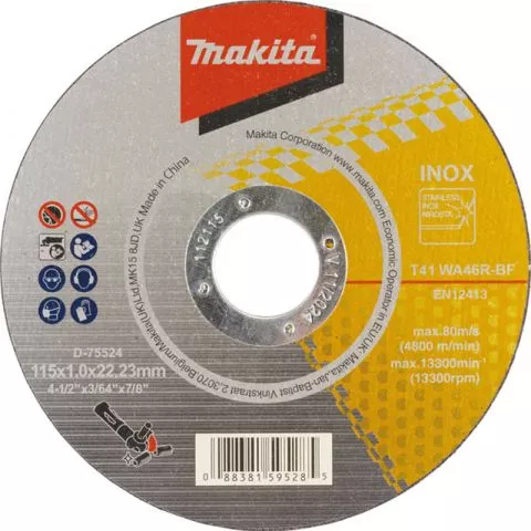 Makita - Tanka rezna ploča za INOX D-75524 - 0