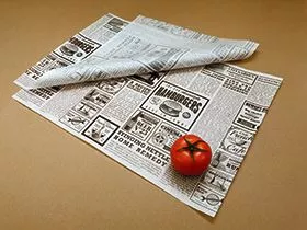 Veliki novinski / newspaper omotni papir za burger i brzu hranu šifra 121N - 0