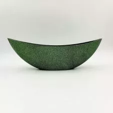 Dekorativna saksija u obliku čamca - zelena - 0