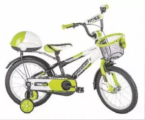 Dečiji bicikl Fitness 16“ – crno-zeleni - 0