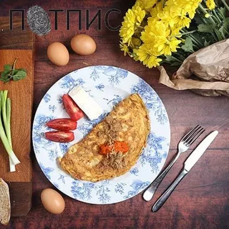 OMLET SA ČVARCIMA I AJVAROM  - 0