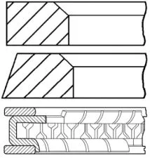 Karike 86,00 OPEL 1,5 X 1,5 X 3mm   - 0