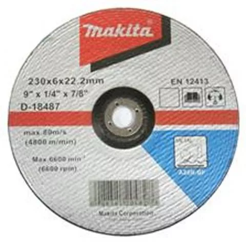 Makita - Brusni disk sa presovanim centrom za čelik 230mm D-18487 - 0