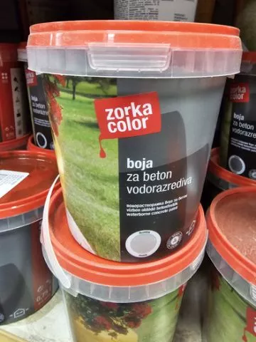 BOJA ZA BETON  VODORAZREDIVA - Zorka Color - 0