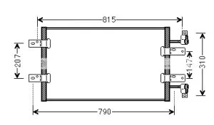 Hladnjak RENO TRAFIC2.5d OPEL VIVARO NISSAN PRIMASTAR AVA QUALITY COOLING   - 0