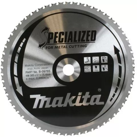 Makita - List za testeru od tvrdog metala, sa 60 zubaca B-09765 - 0