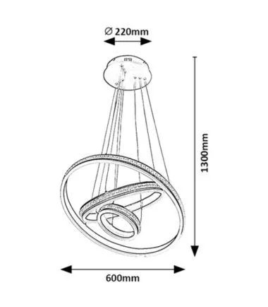 Avalon 75W LED LUSTER 2230 RABALUX - 0