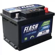 Akumulator FLASH POWER 12v 66Ah desno+ - 0