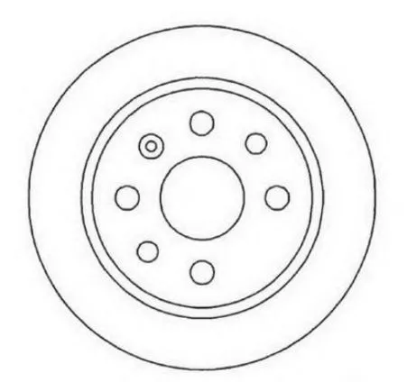 Disk zadnji 270X10 OPEL VECTRA B 4 RUPE JURID  - 0