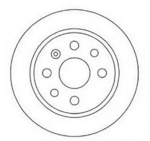 Disk zadnji 270X10 OPEL VECTRA B 4 RUPE JURID  - 0