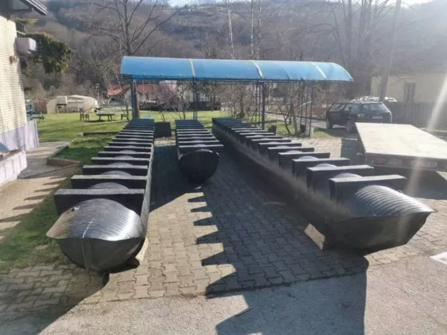 Plastični ponton Ø 1600 mm nosivosti 1000 kg / m - 1