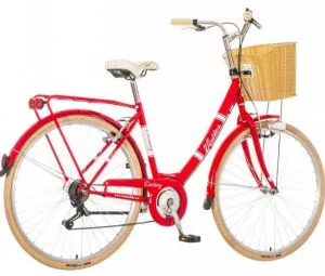 Bicikl gradski Fashion Visitor Destiny 28" sa 6 brzina crveno-beli - 0