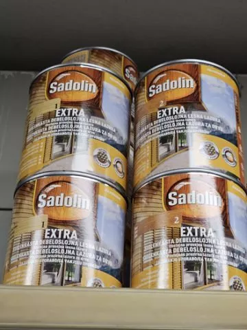 DEBELOSLOJNA LAZURA ZA DRVO -  Extra Sadolin - 0