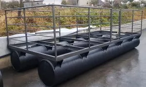 Plastični ponton Ø 1000 mm nosivost 390 kg / m - 0