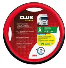 Obloga za volan S 42/44 cm, crno/crvena Club – Lampa 98909 - 0